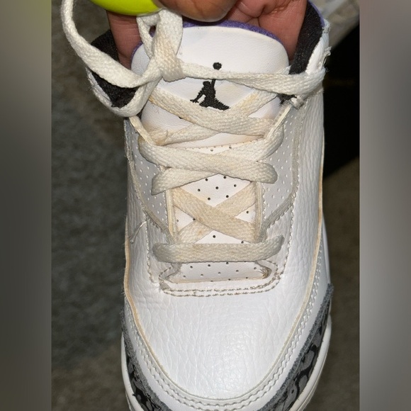 Jordan 3 RETRO (TD) Dark Iris 8C - Picture 2 of 10